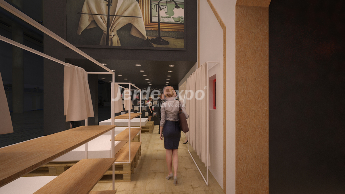國外室內服裝展廳裝修設計圖